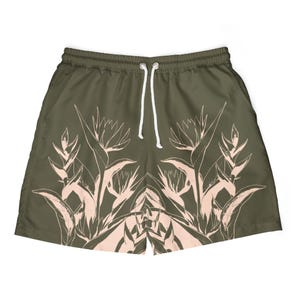 Bloemen zwembroek, zomer strandbroek, snel drogend badpak, tropische look