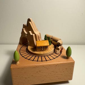 Handcrafted Music Box, Wooden Music Box, Gift Music Box, Classic Music Box for Kids, Unique Music Box Gift, Christmas Music Box Gift