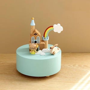 Handcrafted Music Box, Wooden Music Box, Gift Music Box, Classic Music Box for Kids, Unique Music Box Gift, Christmas Music Box Gift