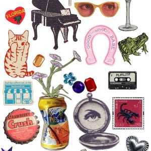 Bundle Book Sticker Pack | Cozy Sticker Set | Planner | Retro Y2K Girly Aesthetics: A Collection of Digital Vintage Ornaments