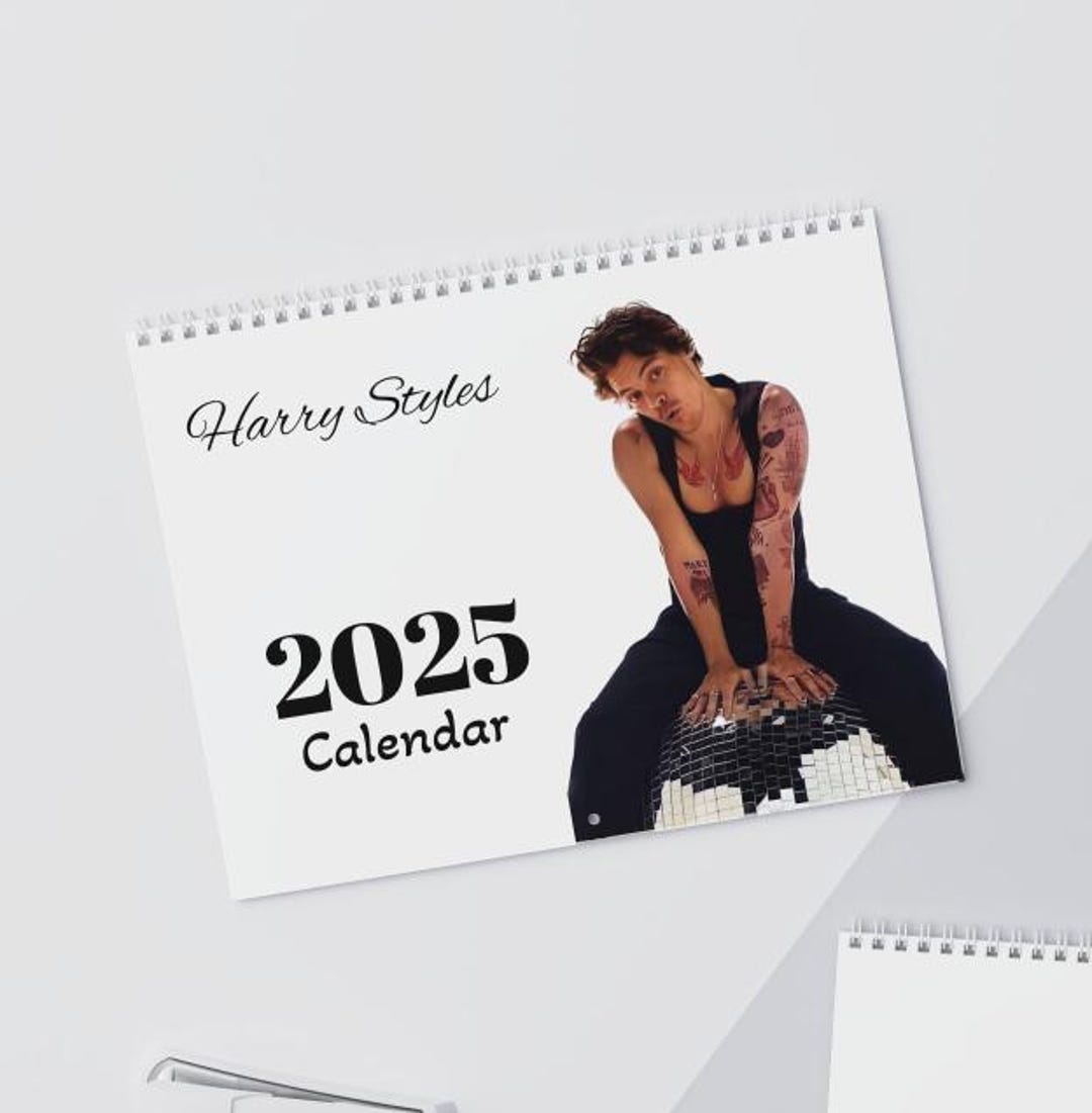 Harry Styles Wall Calendar, 2025 Calendar, Holiday Gift, Home Decor