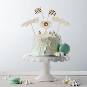 Race car birthday cake topper set, Track car race cake toppers, birthday cake topper, reusable cake topper