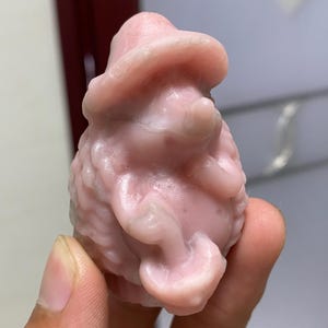 Pink Opal Quartz Hedgehog: Hand Carved Crystal Specimen, Home Decor