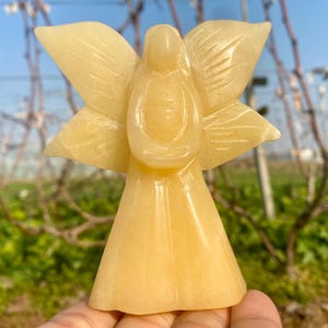 3.9&quot; Natural Geode Stone,quartz crystal,hand carved,Crystal angel specimen,Geode Stone angel,Home Decoration Crystal Gifts