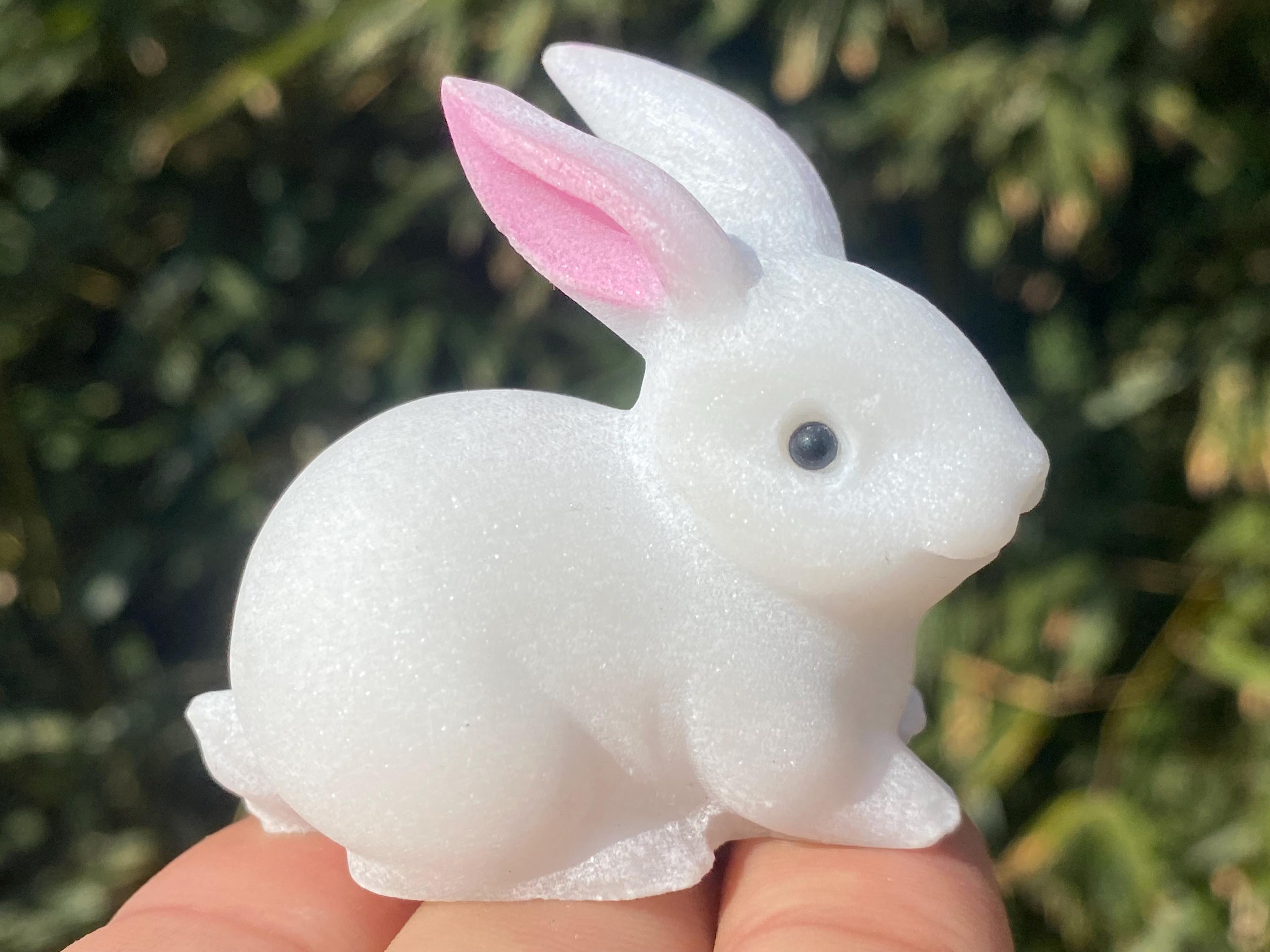 Hand Carved White Jade Quartz Rabbit: Crystal Home Decor - Etsy
