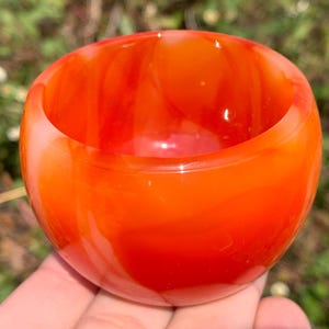 クリスタルボウル　カーネリアン（Carnelian） カーネリアン クリスタルボウル B