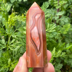 4&quot; Natural Agate quartz,quartz crystal,hand carved,Crystal obelisk specimen,Wand Point healing,crystal tower,Home Decoration Crystal Gifts