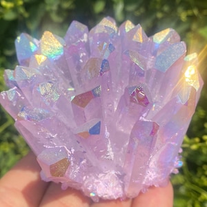 300g Purple Quartz Cluster,crystal Cluster,quartz crystal,hand carved,Vug specimen,Home Decoration 1pc