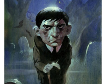 mike Hoffman Dark Shadows Kunstdrucke BARNABAS COLLINS & JULIA Hoffman
