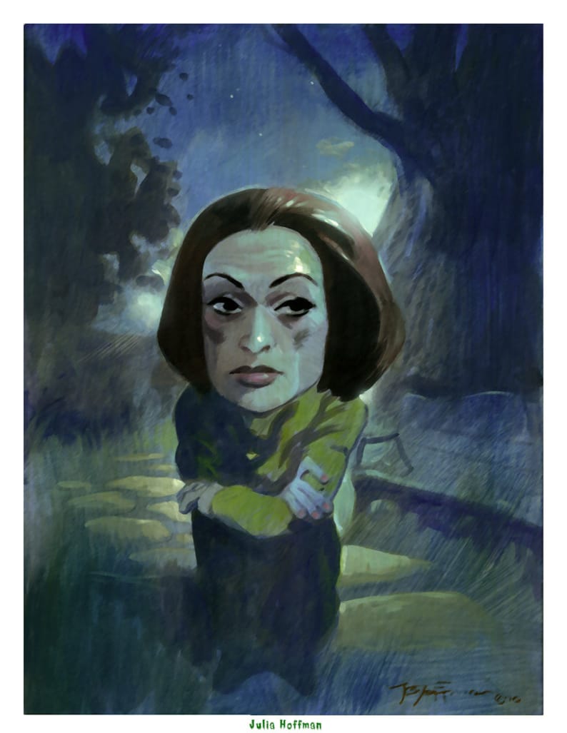 Mike Hoffman Dark Shadows Art Prints BARNABAS COLLINS & JULIA | Etsy