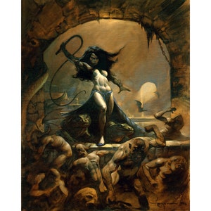 DUNGEON MISTRESS! 16x20 Fantasy Monsters GIANT Art Print by Mike Hoffman