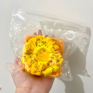 Food Series Squishy – pineapple toastie Squishy – Pure Clay Texture| Squishy Stress Relief| Food Inspired Fidget Toy