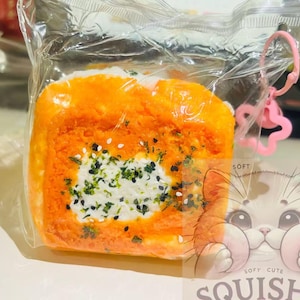 Three-layer Sandwich Squishy – Creamy Texture,Soft & Satisfying,Soft and Dense Texture| Food Inspired Fidget Toy|Taba Squishy|Desk toys