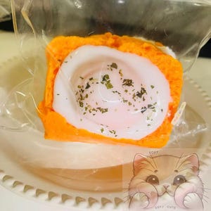 Food Series Squishy – 330g Double-Layer Toast with pouch Egg Squishy – Pure Clay Texture| Squishy Stress Relief| Food Inspired Fidget Toy