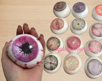 Custom Squishy Eyeball Toy Handmade Creamy Texture Stress Ball - Unique & Fun Gift |Weird Stress Toy| Oddly Satisfying Toy| Funny Desk Toy|