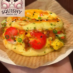 Food Series Squishy – Chinese Roujiamo (Seafood Sandwich) Stress Relief Toy| Fidget Toy Squishy| Anti Stress Squishy |Stress Relief Gadget