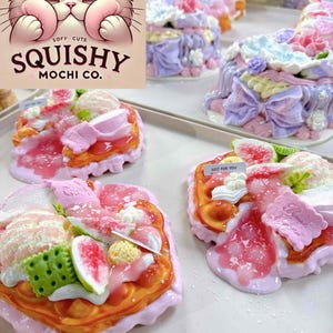 Handmade Fruity Eggpuff Squishy | Kawaii Food Toy |Stress Relief Gift for Her | Custom Colors | Unique Cake Pal| Heavy handmade series