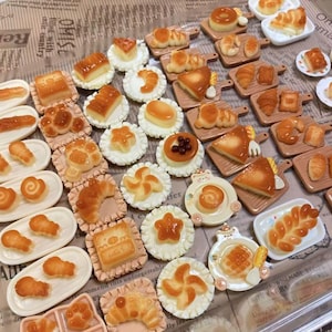 Handmade Miniature Bread Playset – Soft Clay Texture Realistic Food Toy Soft and Satisfying| Squishy Stress Relief| Food Inspired Fidget Toy