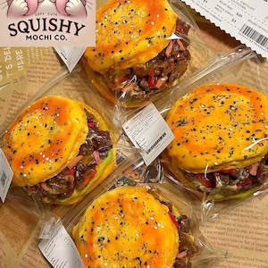 Food Series Squishy – Chinese Roujiamo (Meat Sandwich) Stress Relief Toy| Fidget Toy Squishy| Anti Stress Squishy |Stress Relief Gadget