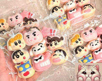 Set de juguetes blandos de dibujos animados: 9 adorables figuras para apretar, juguetes antiestrés coleccionables (disponibles individualmente)