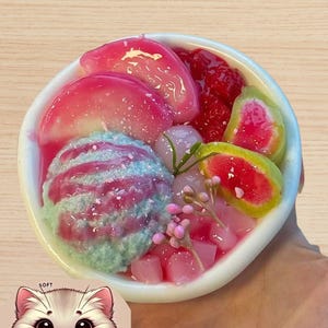 Fruity Snowflakes Squishy Toy Series - Realistic Food-Inspired Stress Toys, Soft and Dense Texture| Food Inspired Fidget Toy