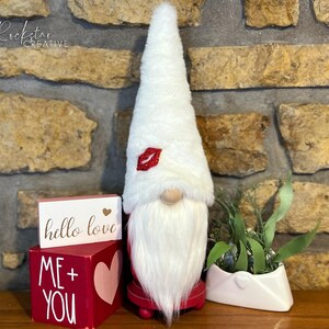 Handmade Valentine Gnome | Valentines Day Gnome | Valentine Gift | Handmade Gnome | Farmhouse Valentine | Valentines Day Decor | Gnome Decor