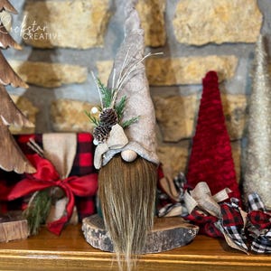 Winter Gnome | Christmas Gnome | Handmade Gnome | Farmhouse Christmas | Christmas Decor | Gnome Decor | Farmhouse Winter Gnome