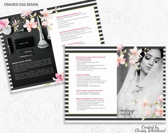 salon brochure etsy salon brochure