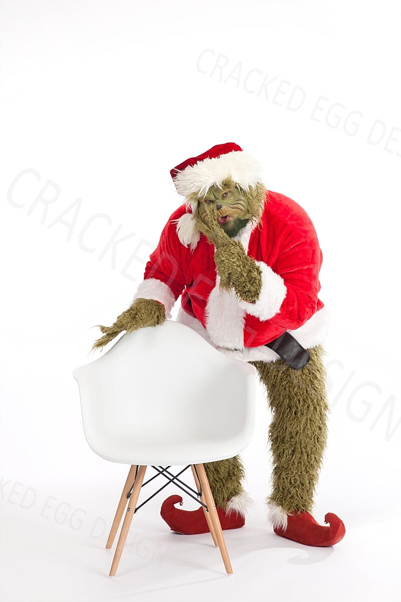 Grinch With White Chair Digital Backdrop For Photographers | Etsy