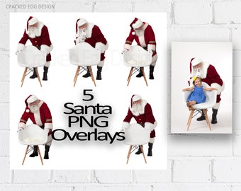 Santa with Chair, Santa Backdrop, Christmas PNG, For Photographers, Santa Overlay, Santa Background, Santa Overlay