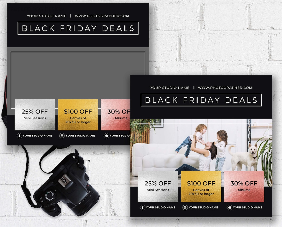 Black Friday Deals Ad, Ideal for Photographers, Instagram and Facebook
