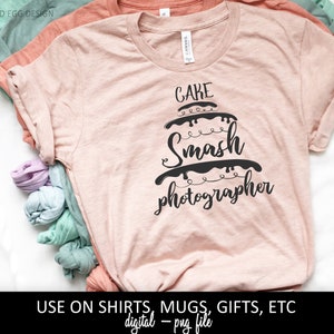 Cake smash photographe, fichiers SVG et PNG, cadeau de photographie drôle, photographe, cake smash, nouveau-nés, Projets d’artisanat, Cricut, nouveau-né