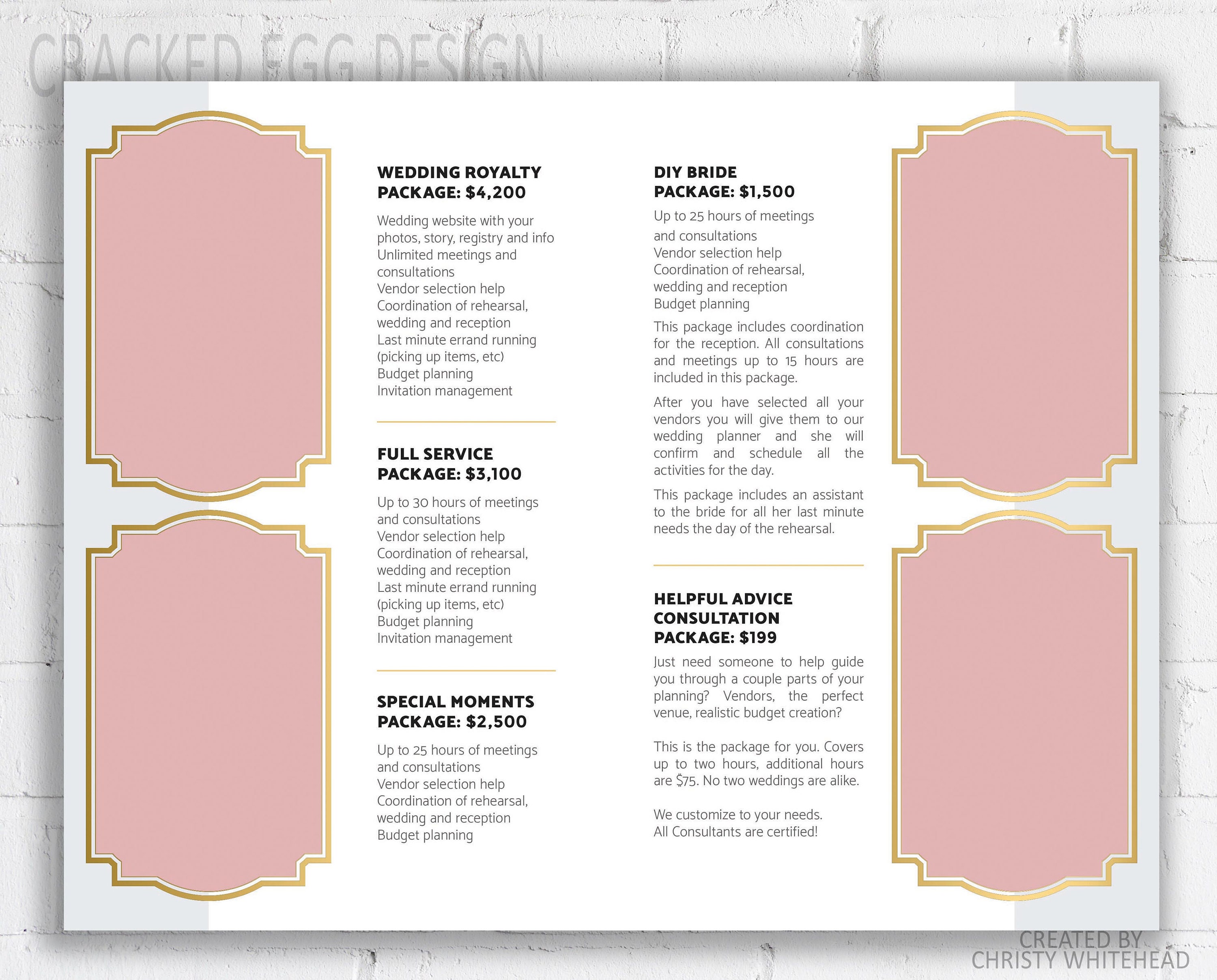 Event Planning Pricing Template