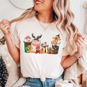 Gingerbread Christmas Coffee Shirt, Christmas coffee Sweatshirt, Latte drink Crewneck, Holiday t-Shirt, Xmas Tee, Coffee Lover gift