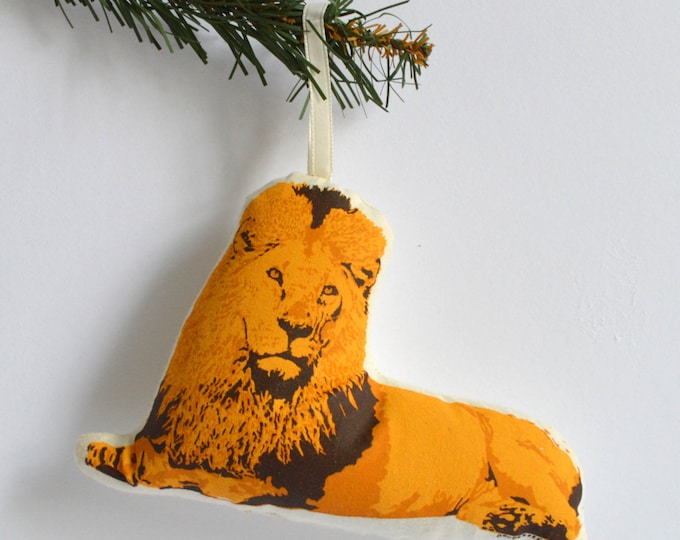 Silkscreen Lion Ornament