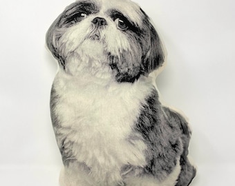 Silkscreen Shih Tzu Pillow