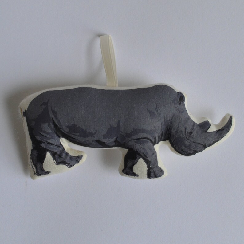 Silkscreen Rhino Ornament image 2