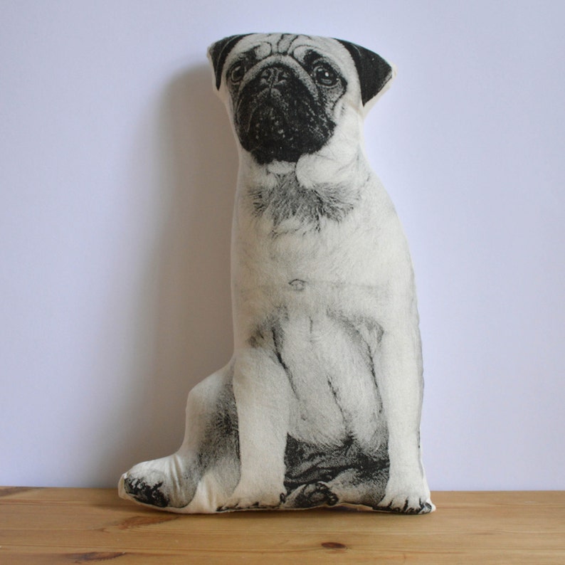 Silkscreen Pug Pillow | Etsy Custom Silkscreen Pet Pillow | Animal