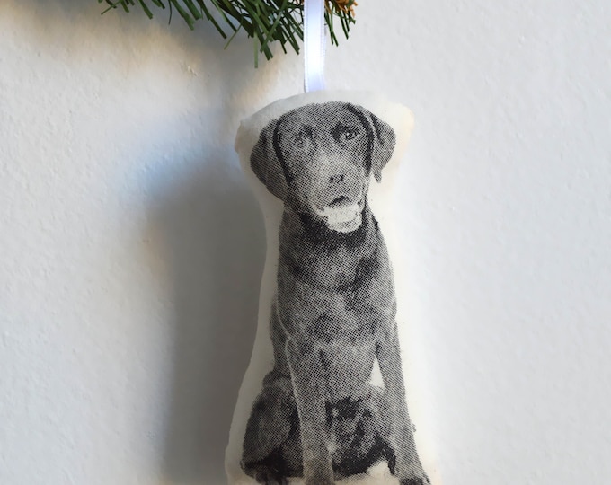 Silkscreen Labrador Retriever Ornament