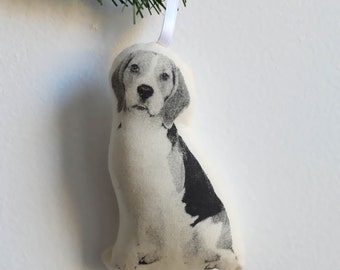 Silkscreen Beagle Ornament