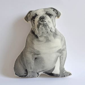 Silkscreen Bulldog Pillow image 2