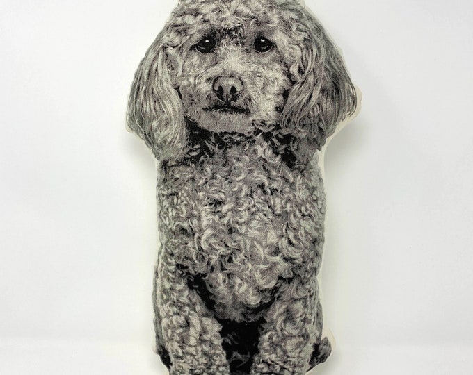 Silkscreen Poodle Pillow