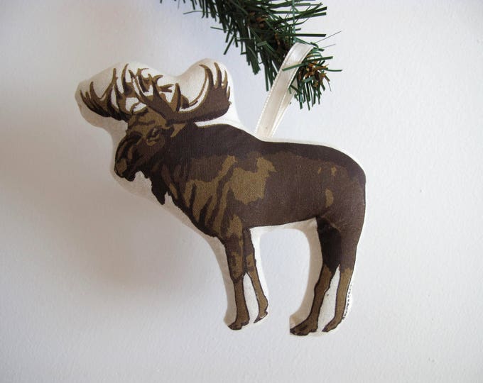 Silkscreen Moose Ornament