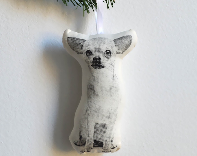 Silkscreen Chihuahua Ornament