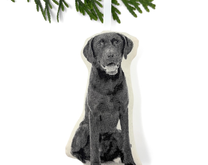 Silkscreen Labrador Retriever Ornament