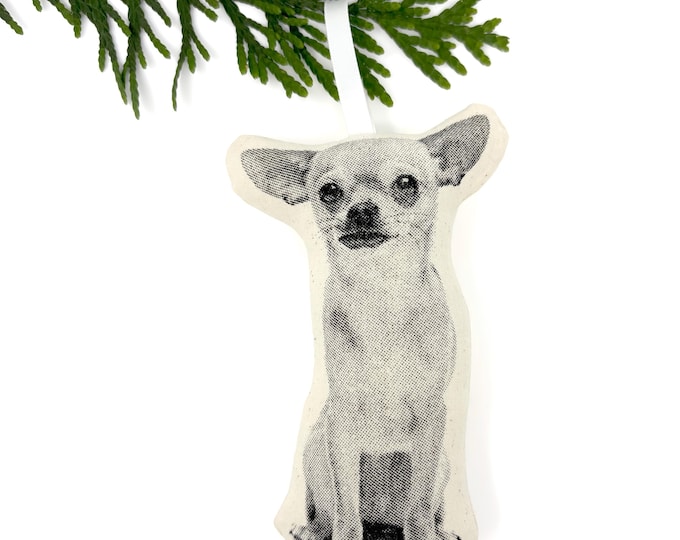 Silkscreen Chihuahua Ornament
