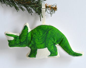 Silkscreen Triceratops Ornament