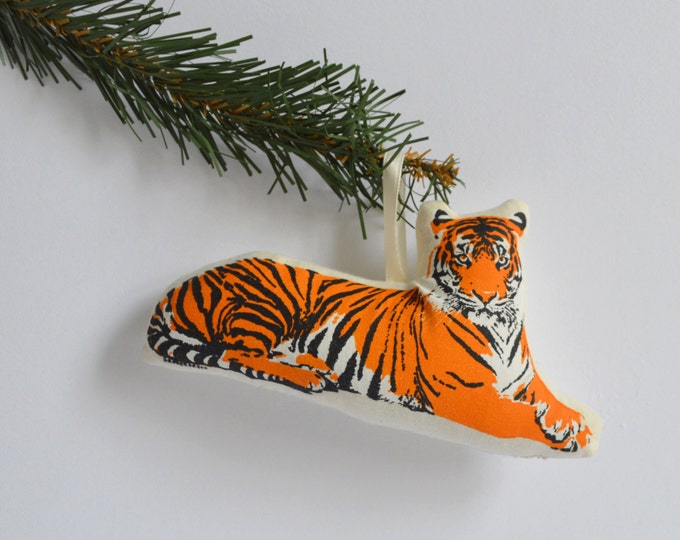 Silkscreen Tiger Ornament