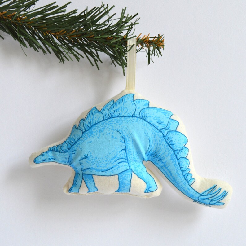 Silkscreen Stegosaurus Ornament image 1