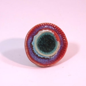 Fantastic Spheres Hand Made Ceramic and Glass Drawer Pull MADE TO ORDER 2-3wks shipping included